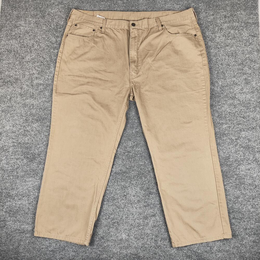 Levis 559 Jeans Mens 48x30 Beige Medium Wash Relaxed Straight Denim Pants Khaki